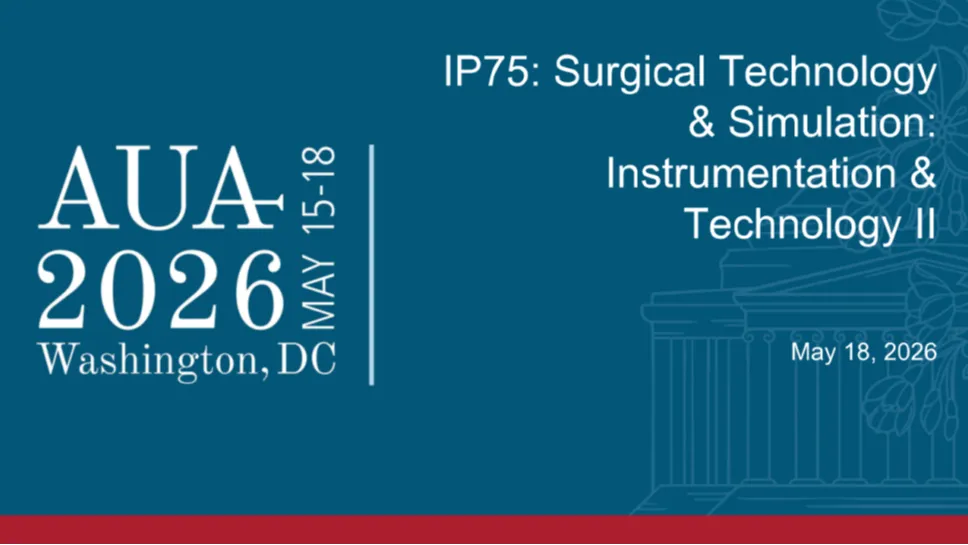 IP75: Surgical Technology & Simulation: Instrumentation & Technology II