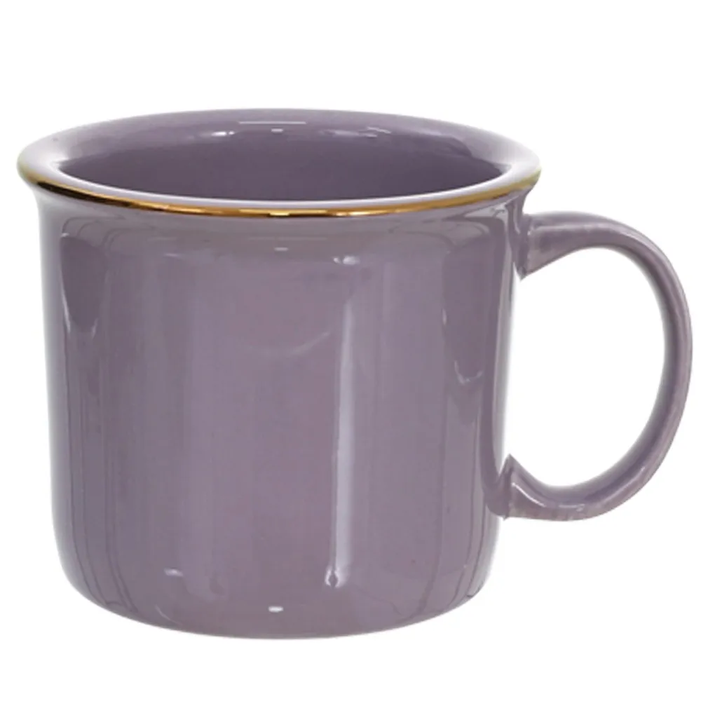 Canecas de Cerâmica Tipo Esmaltada Roxa 280ml Para Sublimação