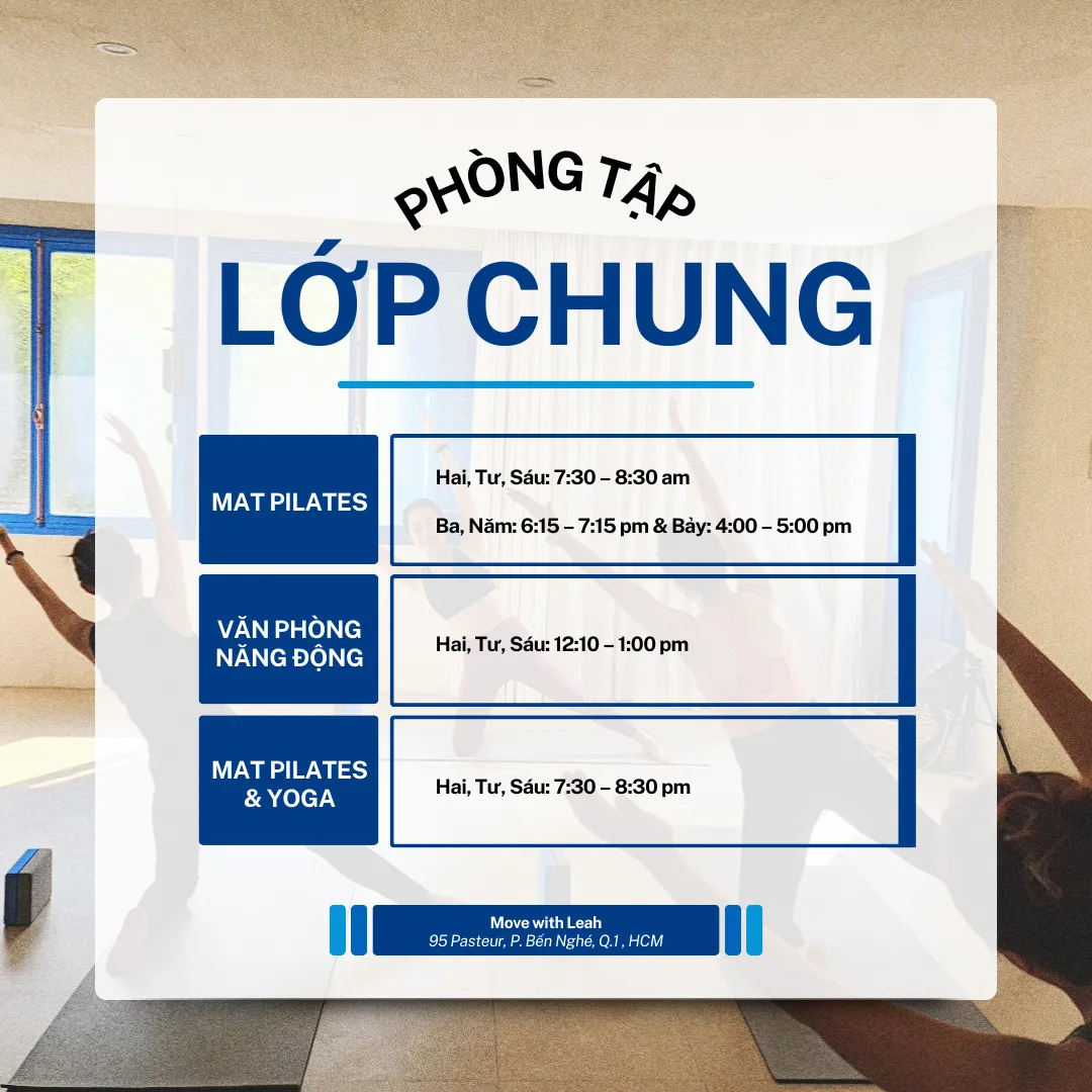 Lớp Yoga và Pilates ở trung tâm Q1 - TPHCM