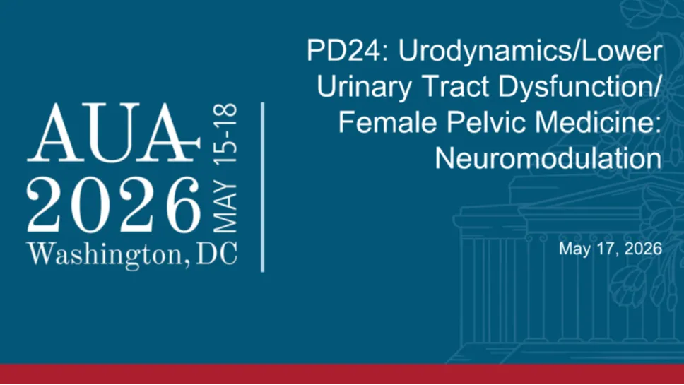 PD24: Urodynamics/Lower Urinary Tract Dysfunction/Female Pelvic Medicine: Neuromodulation
