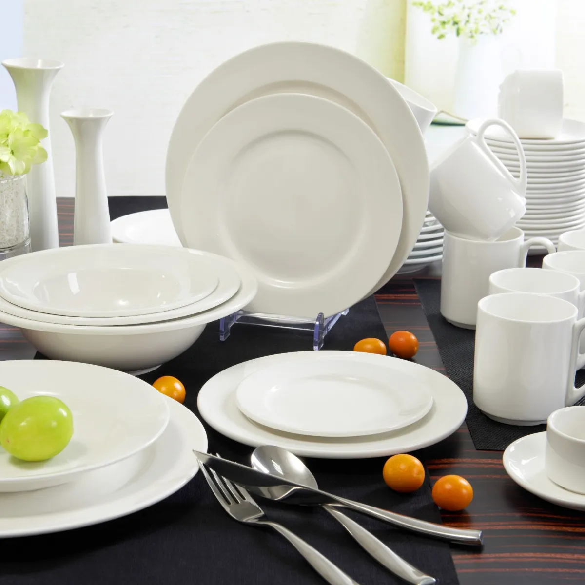 Vajilla de Porcelana Mod. Basic Bistro