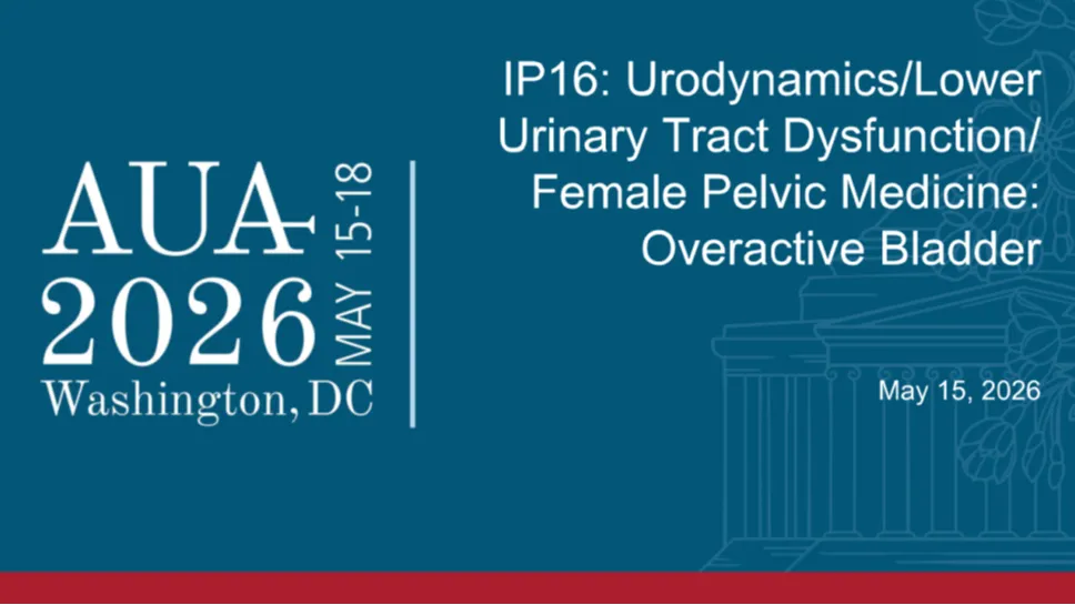IP16: Urodynamics/Lower Urinary Tract Dysfunction/Female Pelvic Medicine: Overactive Bladder