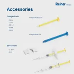 Accessories for Syringes: Plunger Rods y Backstops