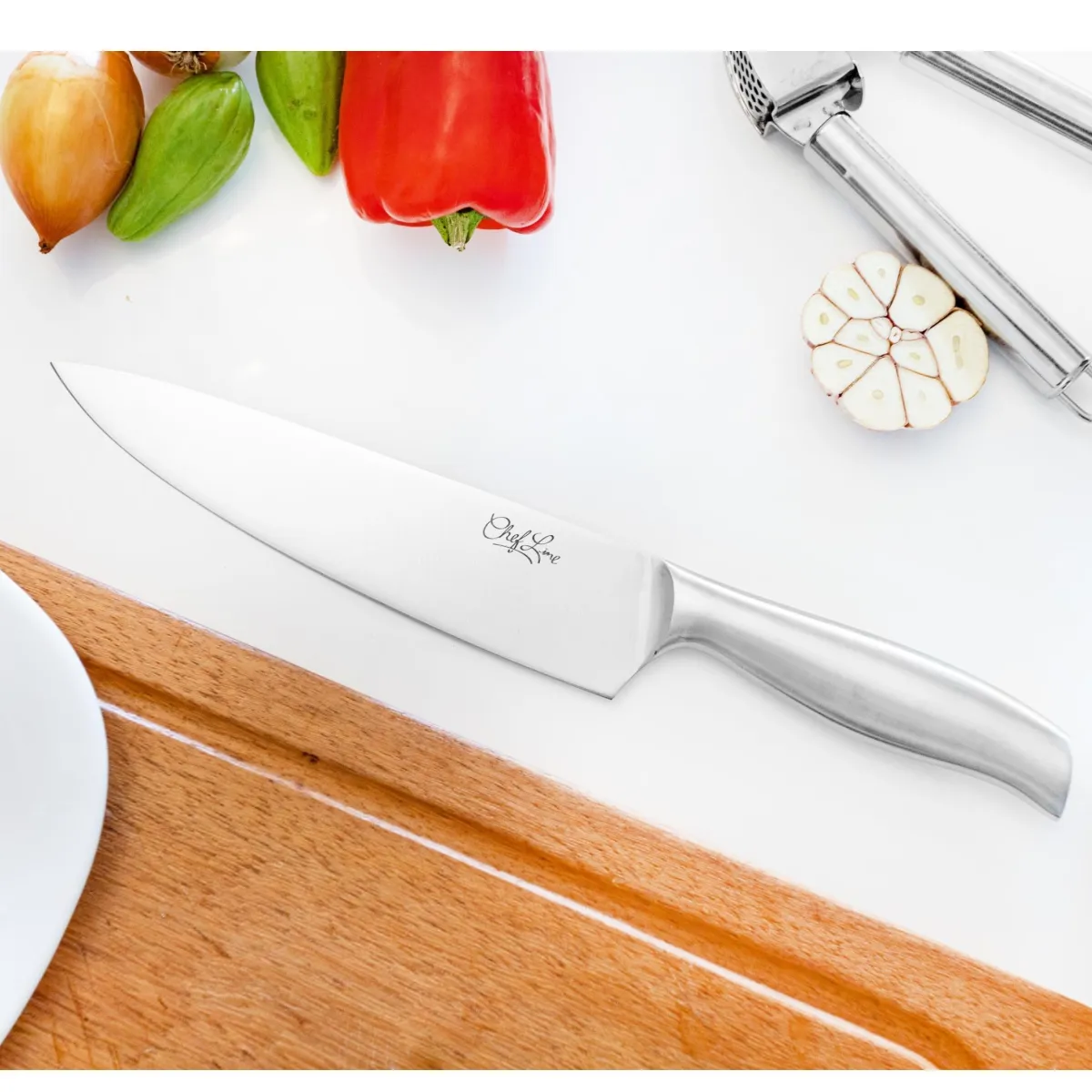 Faca inox do Chef 8"