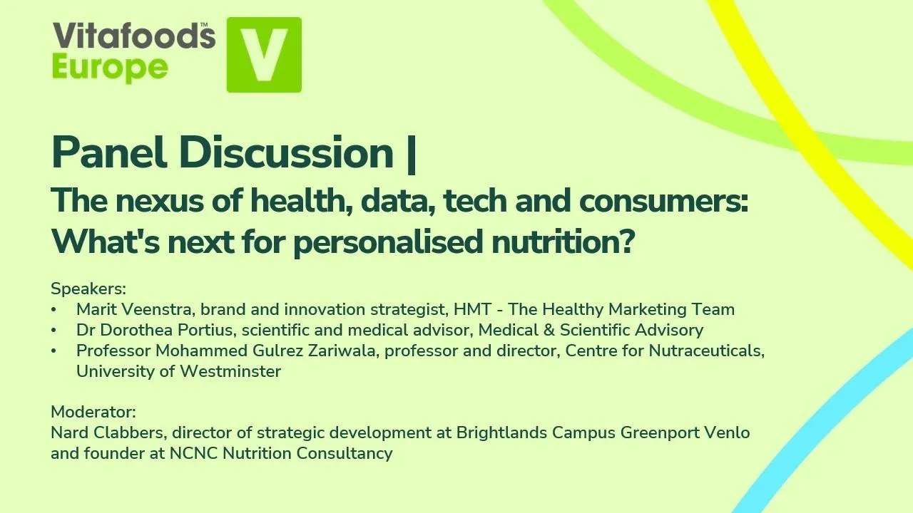 Panel Discussion | The nexus of health, data, tech and consumers: What's next for personalised nutrition?
