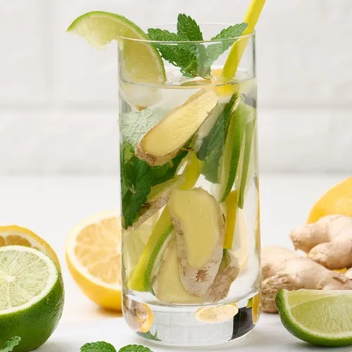 Eau gazeuse aromatisée Gingembre