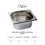 Cuba sem alça inox 1/6 GN 65