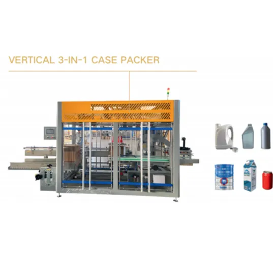 Vertical 3 in 1 case packer