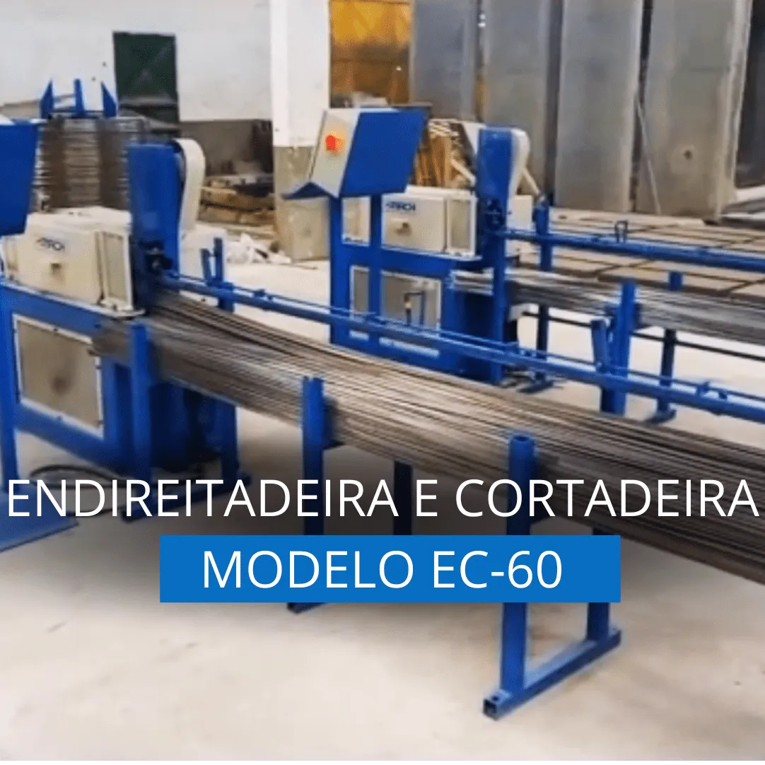 ENDIREITADEIRA E CORTADEIRA DE AÇO CA-60 | MODELO EC-60