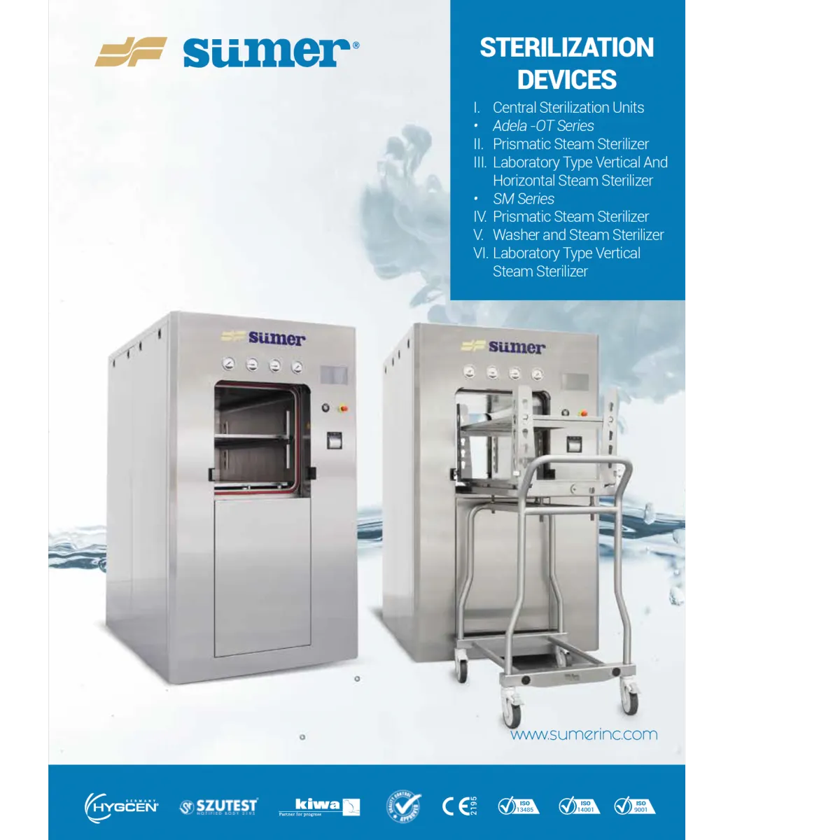 Sumer Adela Autoclaves (Steam Sterilisers)