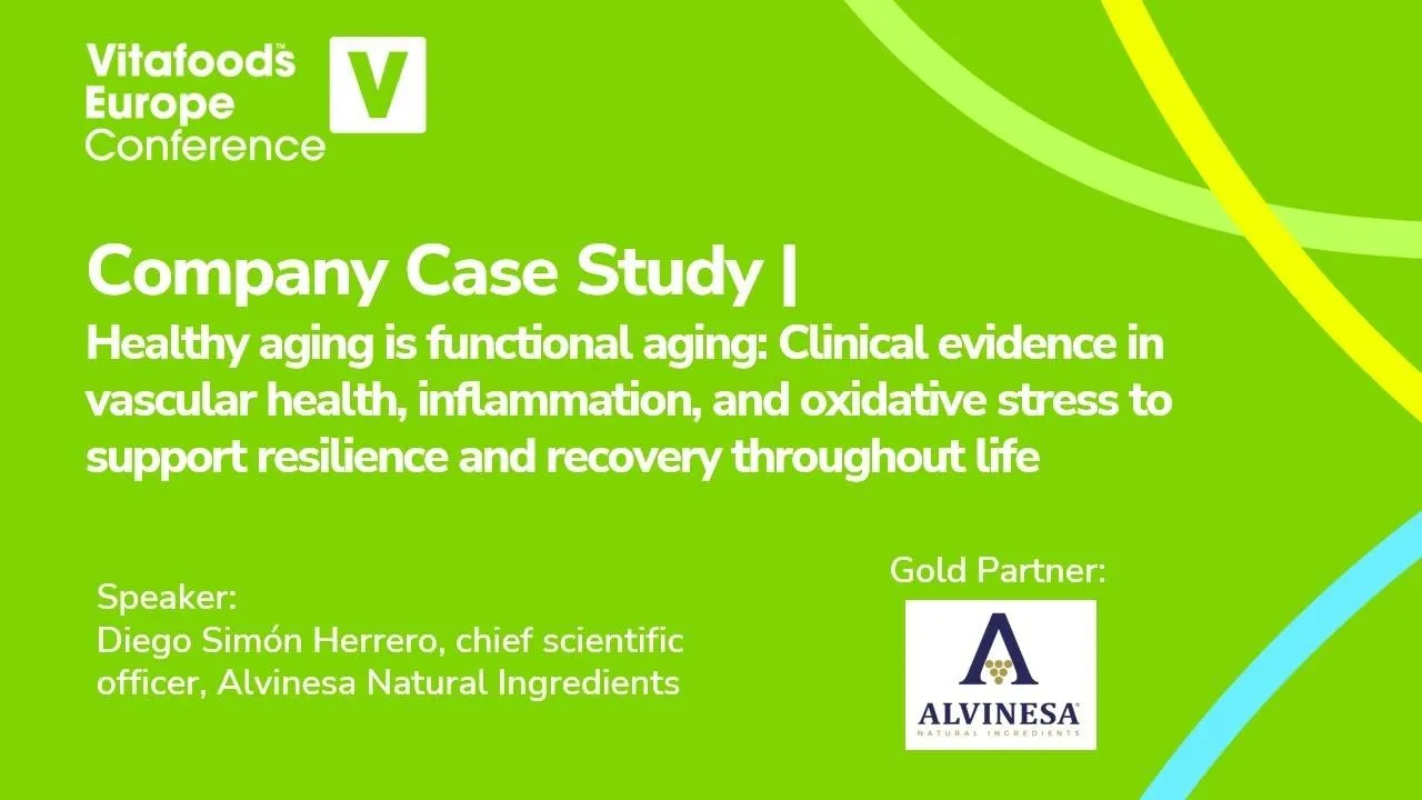 Company Case Study by Alvinesa | Healthy aging is functional aging: Clinical evidence in vascular health, inflammation, and oxidative stress to support resilience and recovery throughout life