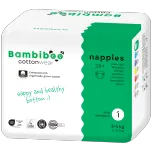 Bambiboo COTTONWEAR disposable nappies with organic cotton