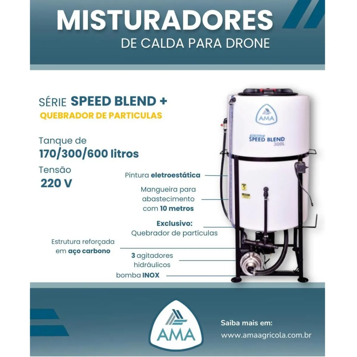 MISTURADOR DE CALDA PARA DRONES