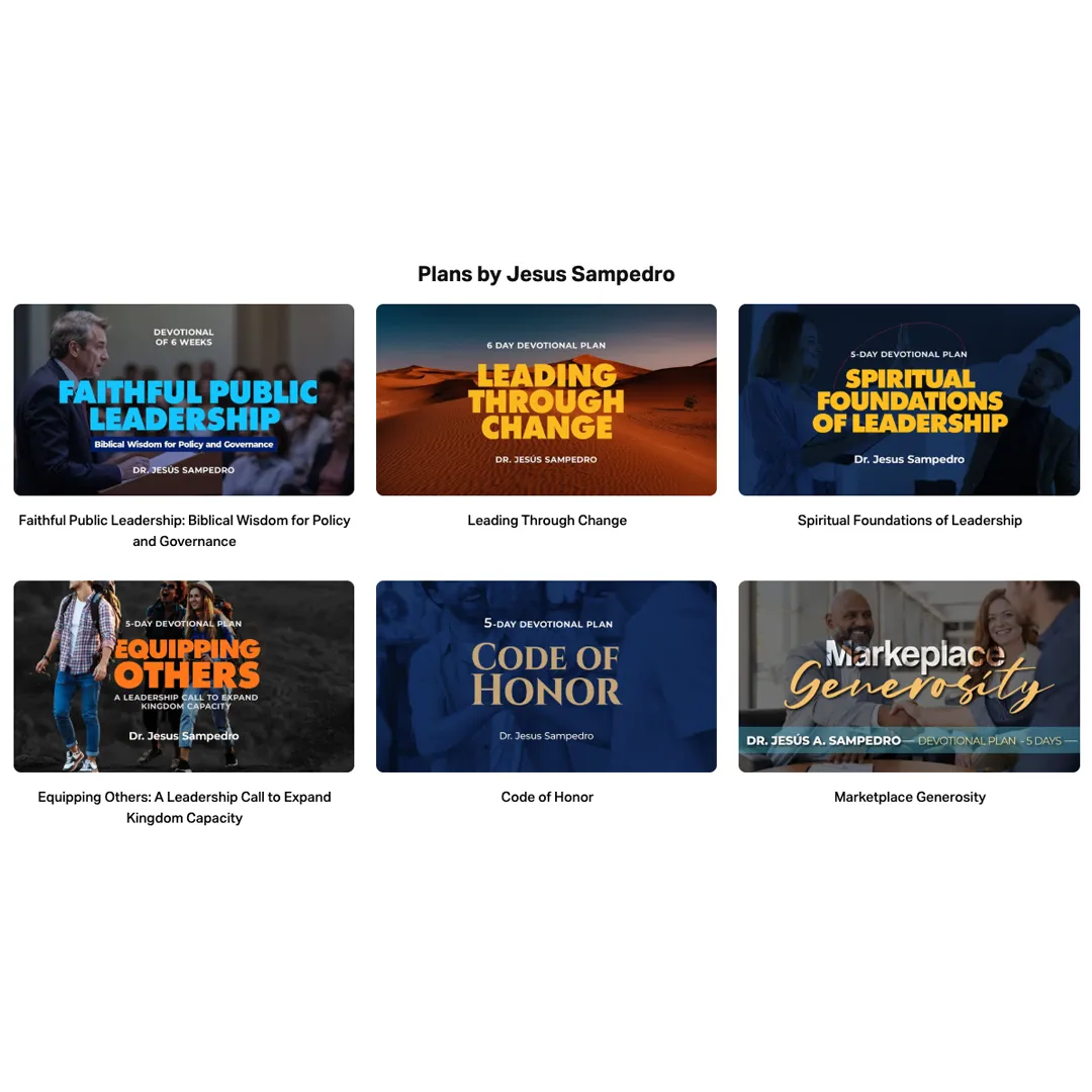 YouVersion Devotional Series by Jesus Sampedro