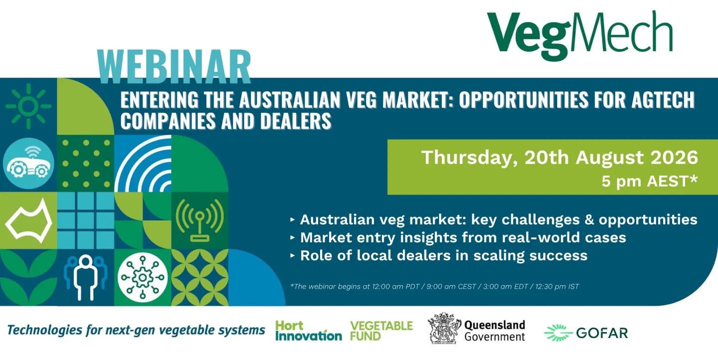 Entering the Australian veg market: opportunities for companies and dealers