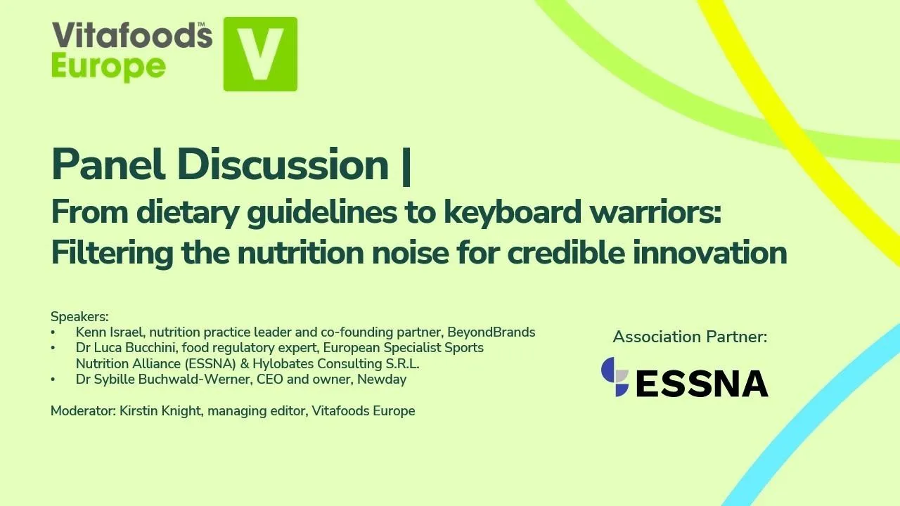 Panel Discussion | From dietary guidelines to keyboard warriors: Filtering the nutrition noise for credible innovation