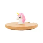 Tampas de Bambu Com Puxador Unicórnio Para Caneca