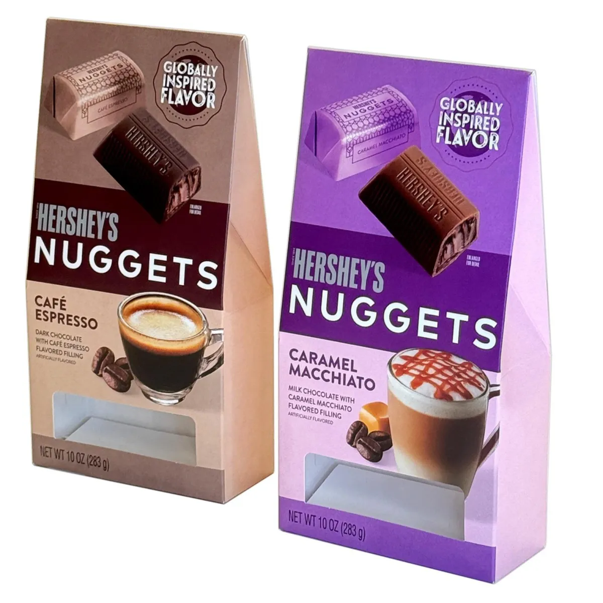 Hershey’s Nuggets, Paperboard Gable Boxes with Cello Window