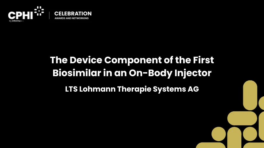 The device component of the first biosimilar in an on-body Injector