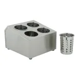Porta Talheres em Aço Inox com 4 Compartimentos – Organização e Higiene no Serviço