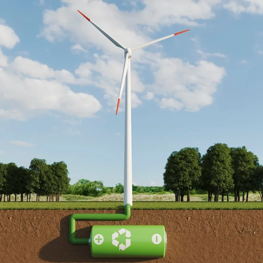 WindGuard 7kWh Battery System with Wind Turbine Integration