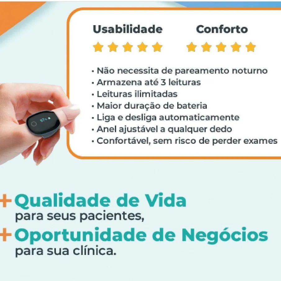 Polissonografia tipo 4 - oximetria noturna