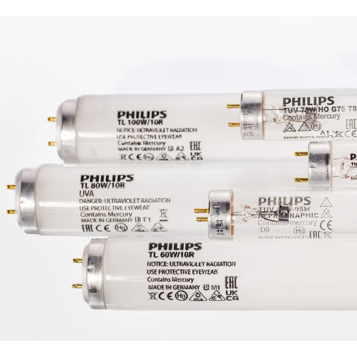 UVA and UVC Radiation Lamps