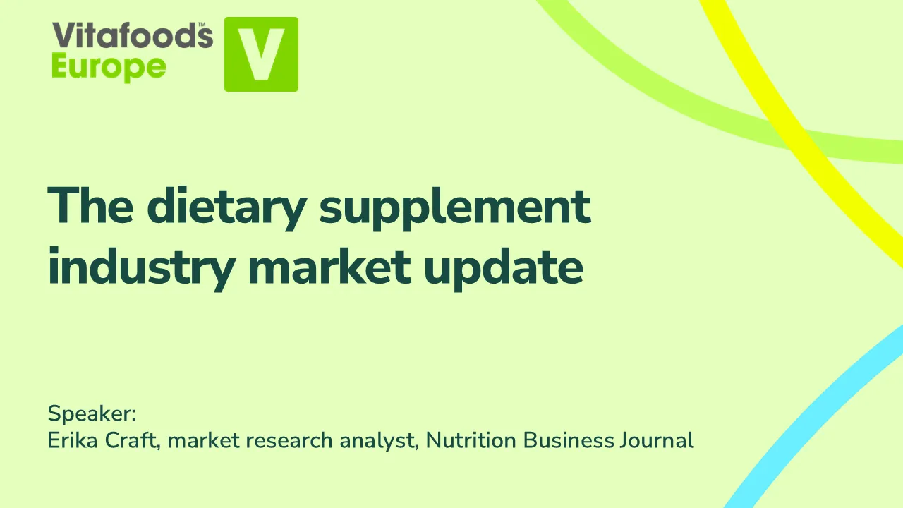 The dietary supplement industry market update