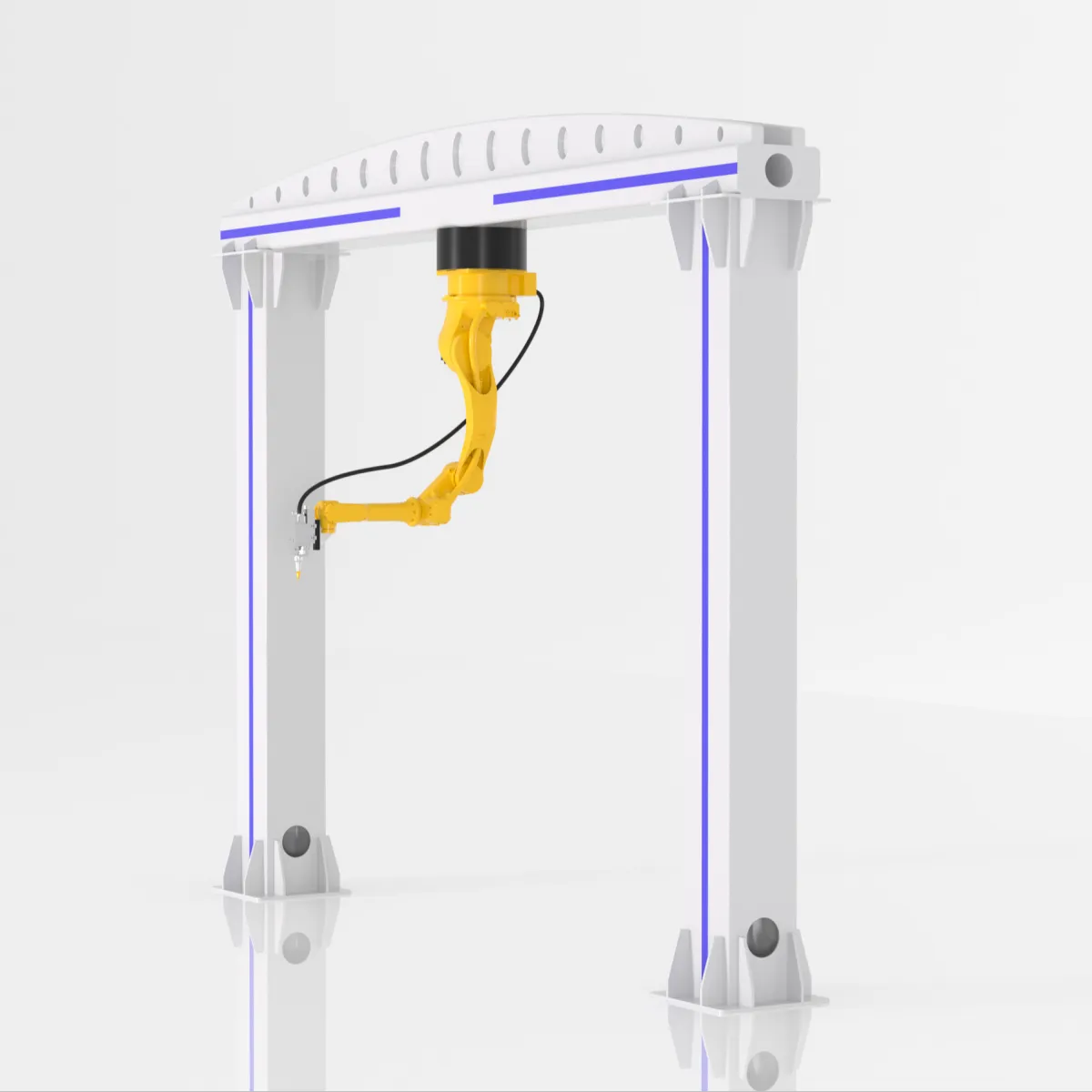 Máquina de corte a laser de fibra robótica