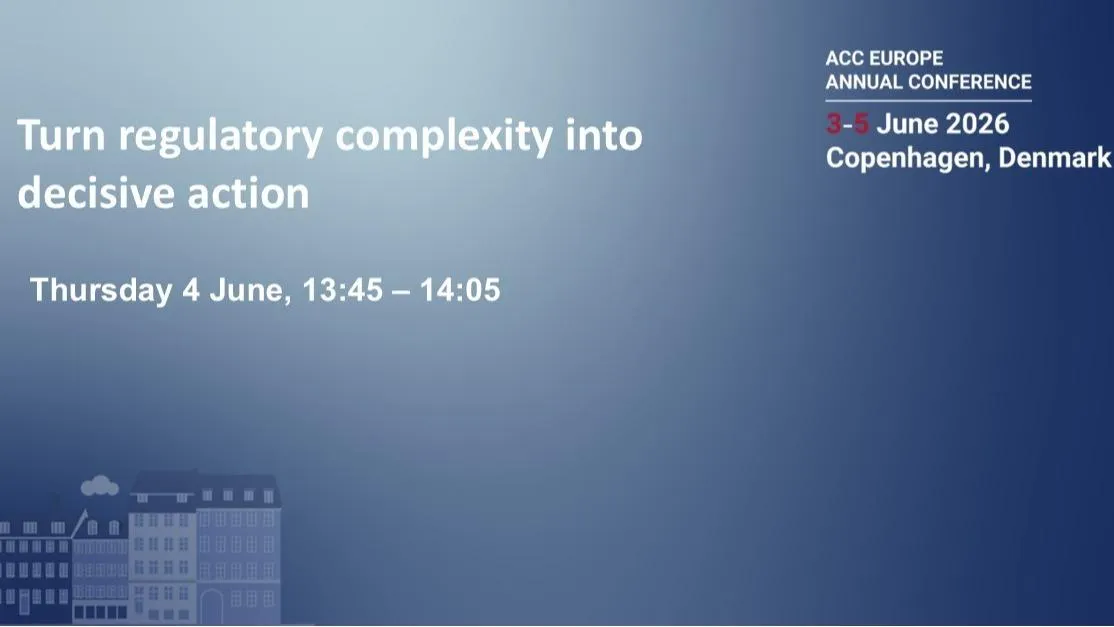 Turn regulatory complexity into decisive action
