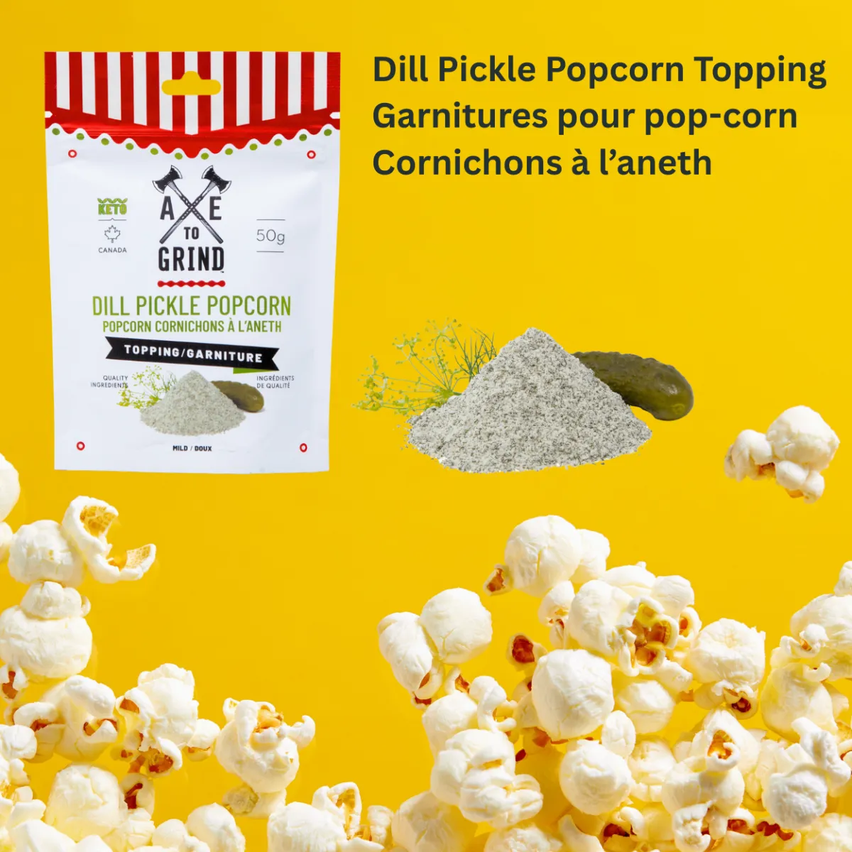 Dill Pickle Popcorn Topping (Dairy-Free)