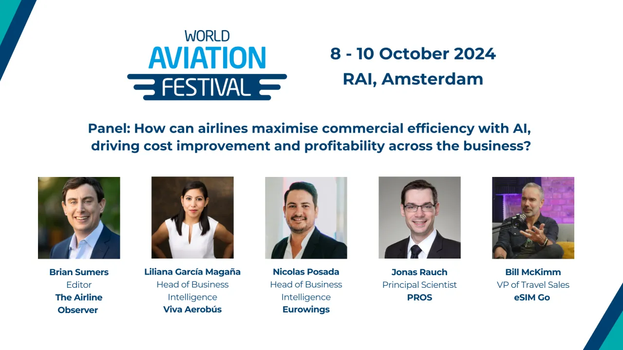 Panel: How can airlines maximise commercial efficiency with AI, driving cost improvement and revenue across the business?
