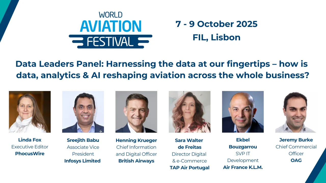 Data Leaders Panel: Harnessing the data at our fingertips – how is data, analytics & AI reshaping aviation across the whole business?