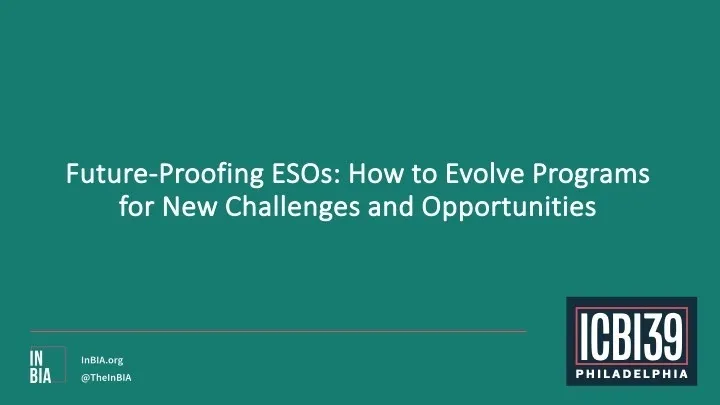 Future-Proofing ESOs: How to Evolve Programs for New Challenges and Opportunities
