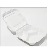 Biodegradable Clamshell Container 8.5 inch 3 Com PFAS Free /XDJ-PPC-B8503