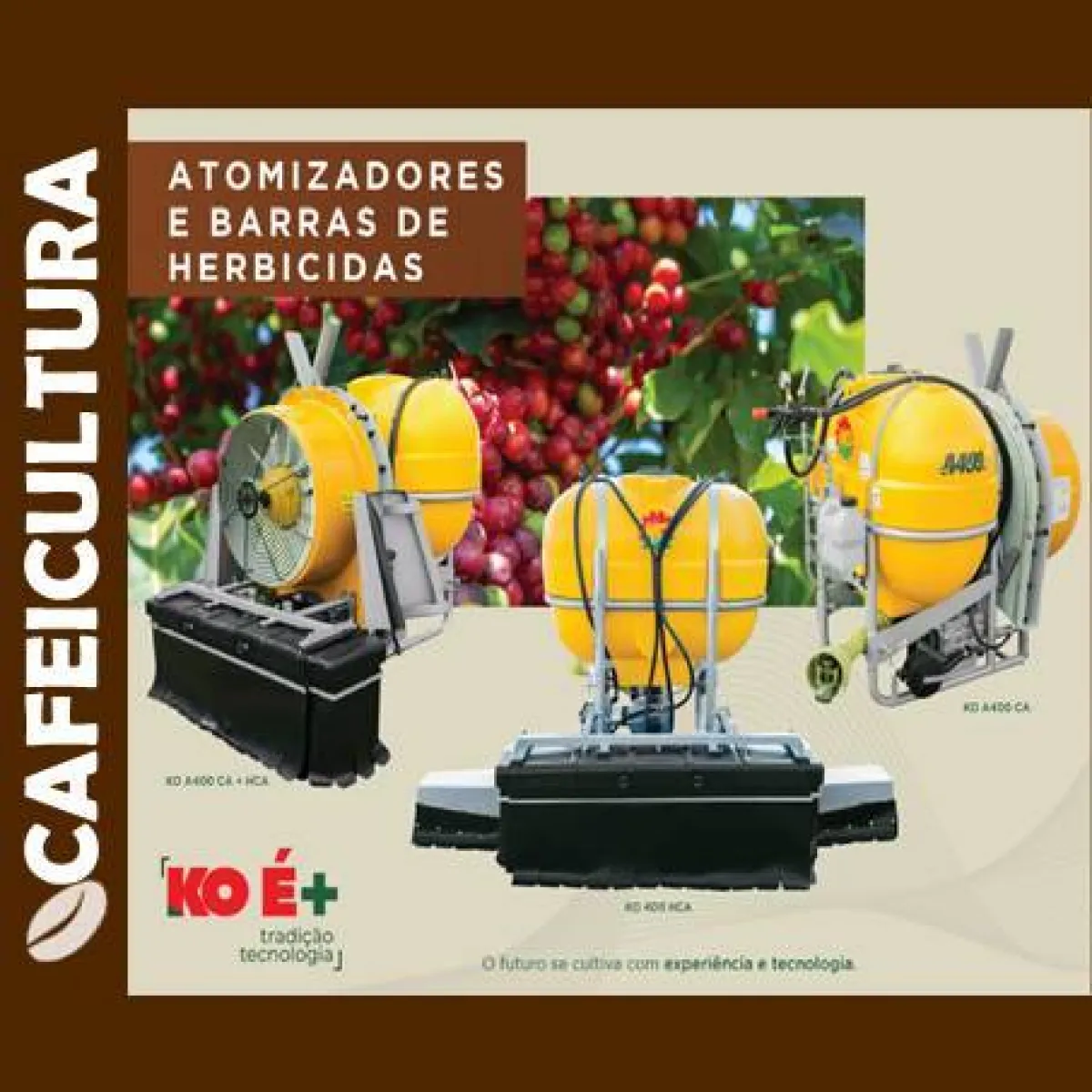 Atomizadores CAFÉ acoplado e Barra de Herbicida HCA