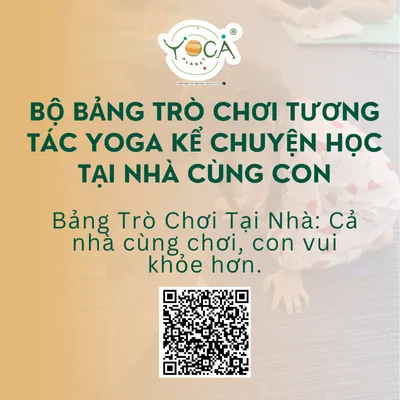 Bộ Bảng Trò Chơi Tương Tác Yoga Kể Chuyện Học Tại Nhà Cùng Con