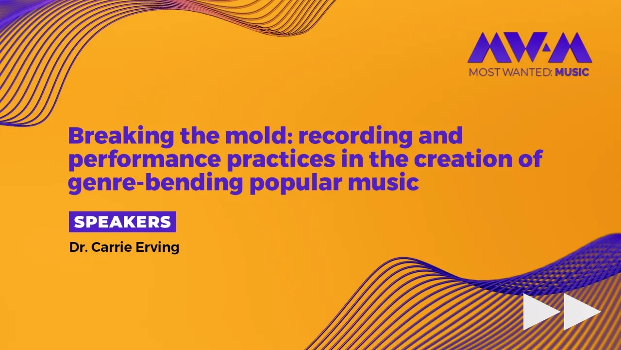 Breaking the mold: recording and performance practices in the creation of genre-bending popular music