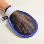 Restraining system to secure the patient in lying and sitting position