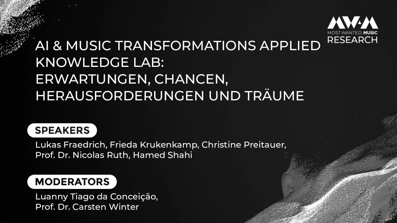 AI & Music Transformations Applied Knowledge Lab: Erwartungen, Chancen, Herausforderungen und Träume