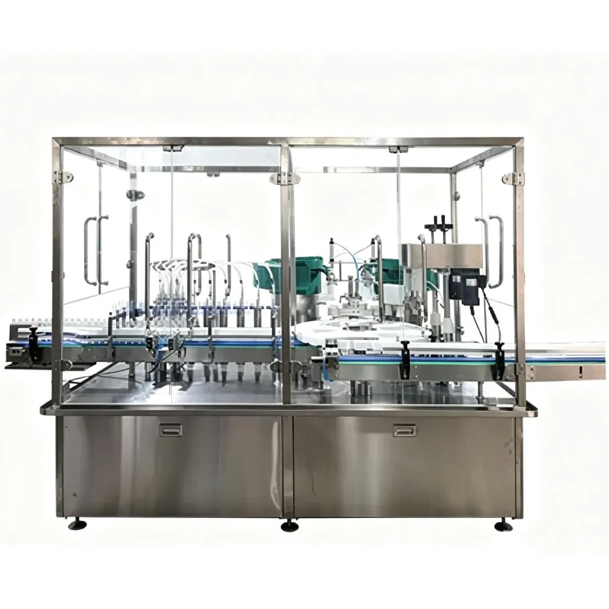 Spray vial filling line