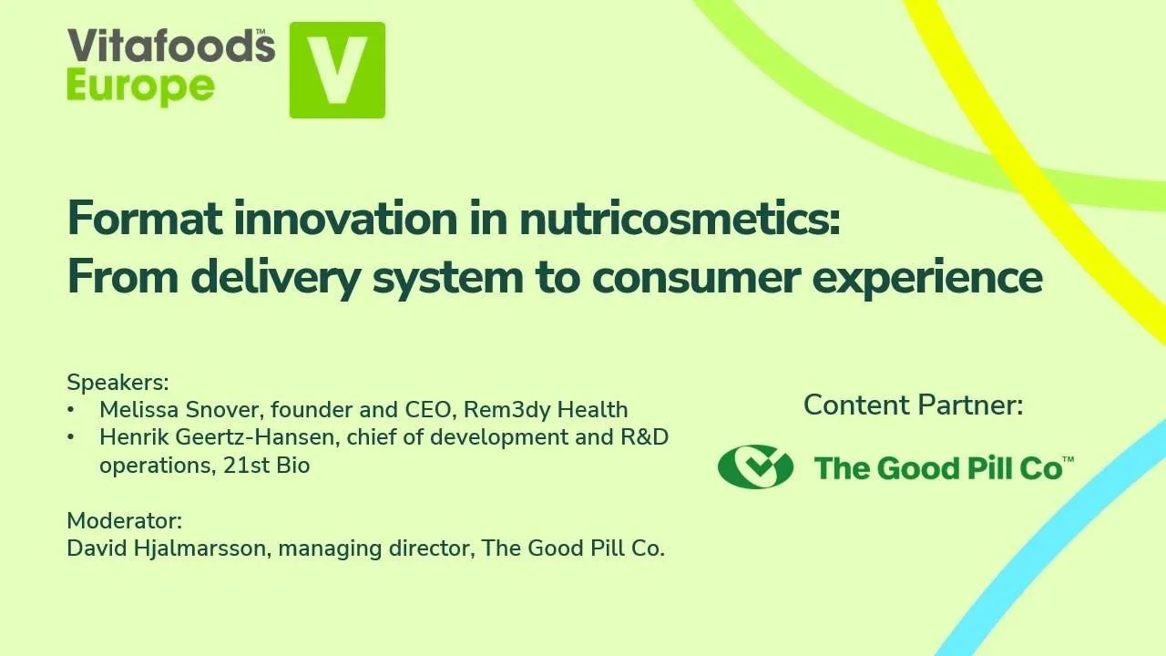 Format innovation in nutricosmetics: From delivery system to consumer experience