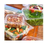 24oz PET Hinged Lid Container/XDJ-MRV-24T