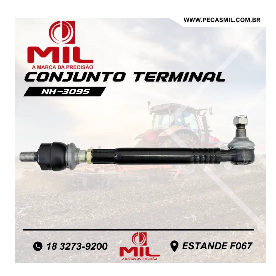 Complete Steering Tie Rod Terminal (Left/Hight) for Backhoe Loader