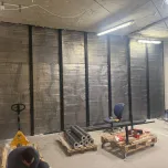 Wall protection, lead lining on walls