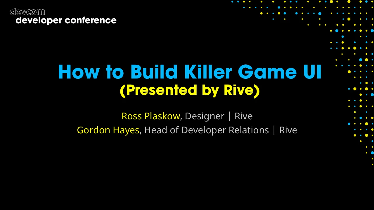 How to Build Killer Game UI (Presented by Rive)