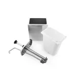 Dispenser de molho de molho inox 3 litros 12 x 27,5 x 38 cm