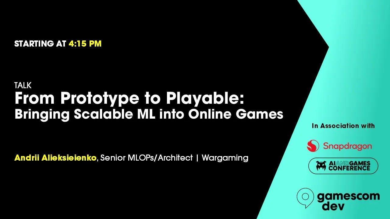 From Prototype to Playable: Bringing Scalable ML Into Online Games