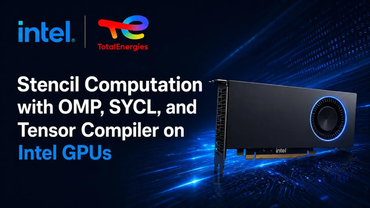 Stencil Computation with OMP, SYCL, and Tensor Compiler on Intel GPUs