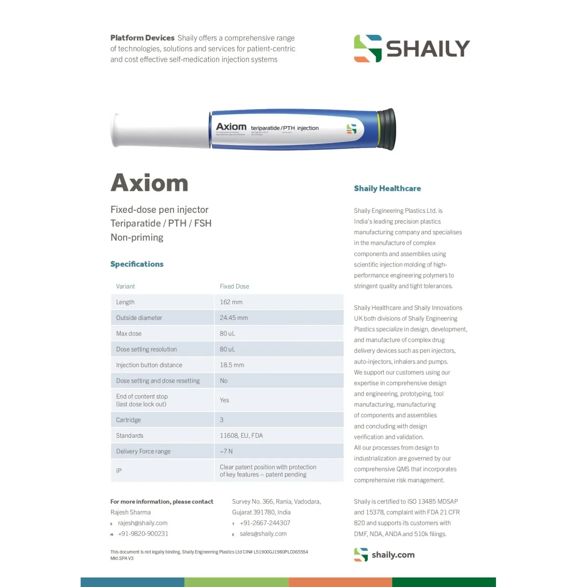 Shaily mechanical pen devices